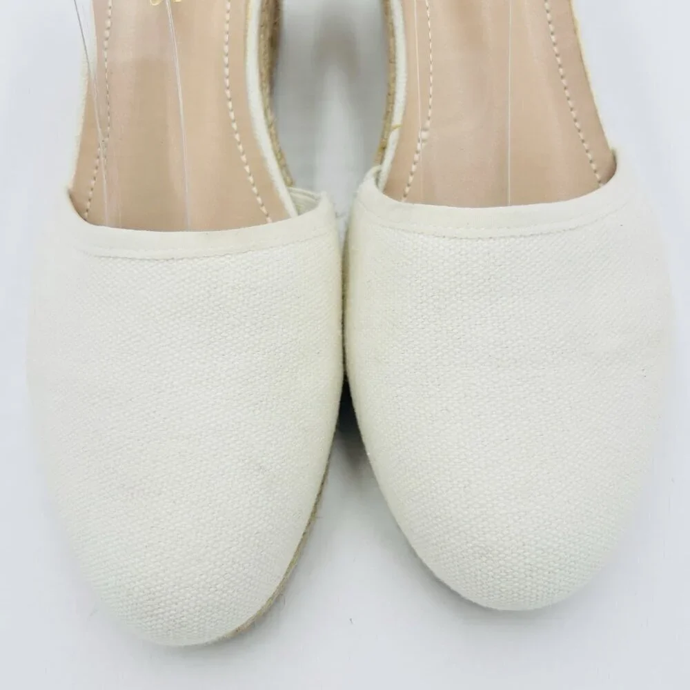 DREAM PAIRS Women's Closed Toe Size 8.5 Ankle Strap Espadrilles Wedge Sandals